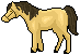 Golden brown horse rpg icon