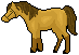 Gold legged horse rpg icon