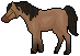 Bay Dun horse rpg icon