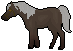 Silver Dapple Black horse rpg icon