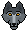 Happy wolf emoticon rpg icon