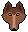 Two tone red wolf face rpg icon